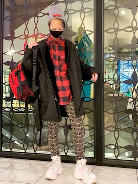 「HYSTERIC GLAMOUR（ヒステリックグラマー）のアイテム（雑貨/ホビー）」を使った、Nuttyさん（レディース・157cm）の冬コーディネート