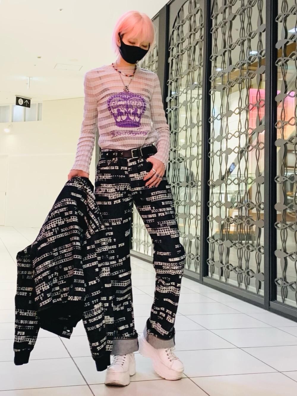 【希少】ヒステリックグラマーTYPE LOGO柄 オーバーサイズデニムジャケット HYSTERIC GLAMOUR（ヒステリックグラマー）の「HAVE FUN TYPE