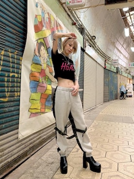 「コラボレーション」｜「アイテム（アクセサリー）」を使った、Nuttyさん（レディース・157cm）の春コーディネート