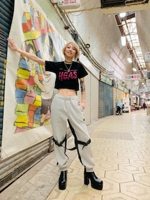 ヒステリックグラマー　SOUND LABアップリケスウェットパンツ　ジャージロゴ HYSTERIC GLAMOUR（ヒステリックグラマー）の「SOUND LABアップリケ