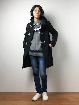 「Blue Standard （ブルースタンダード）のアイテム」を使った、Yudai Ishiiさん（メンズ・178cm）の冬コーディネート