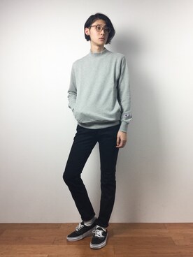 「n(n) BY NUMBER (N)INE（エヌエヌバイナンバーナイン）のアイテム（パンツ）」を使った、Yudai Ishiiさん（メンズ・178cm）の冬コーディネート