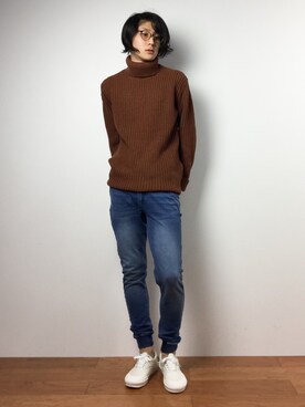 「jiggys shop（ジギーズショップ）のアイテム」を使った、Yudai Ishiiさん（メンズ・178cm）の冬コーディネート