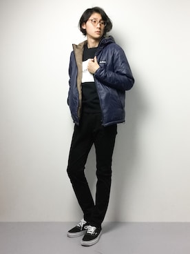 「WILD THINGS（ワイルドシングス）のアイテム（ブルゾン）」を使った、Yudai Ishiiさん（メンズ・178cm）の冬コーディネート