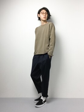 「Tomorrow Maker（トゥモローメーカー）のアイテム」を使った、Yudai Ishiiさん（メンズ・178cm）の冬コーディネート