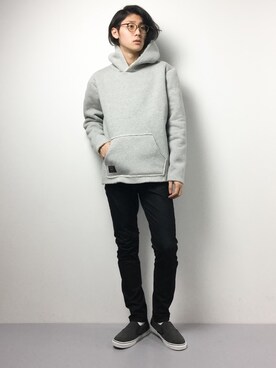「glamb（グラム）のアイテム（トップス）」を使った、Yudai Ishiiさん（メンズ・178cm）の冬コーディネート