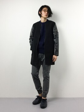 「ZIP FIVE -White Line-（ジップファイブホワイトライン）のアイテム」を使った、Yudai Ishiiさん（メンズ・178cm）の冬コーディネート