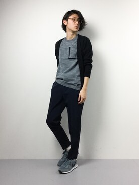 「EN ROUTE（アンルート）のアイテム（その他パンツ）」を使った、Yudai Ishiiさん（メンズ・178cm）の冬コーディネート