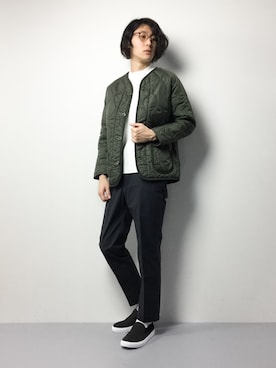 「LAVENHAM（ラベンハム）のアイテム（その他アウター）」を使った、Yudai Ishiiさん（メンズ・178cm）の冬コーディネート