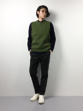 「Tomorrow Maker（トゥモローメーカー）のアイテム」を使った、Yudai Ishiiさん（メンズ・178cm）の冬コーディネート