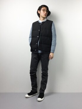 「Tomorrow Maker（トゥモローメーカー）のアイテム」を使った、Yudai Ishiiさん（メンズ・178cm）の冬コーディネート