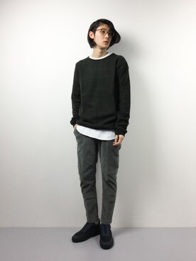「my beautiful landlet（マイビューティフルランドレット）のアイテム（トップス）」を使った、Yudai Ishiiさん（メンズ・178cm）の冬コーディネート