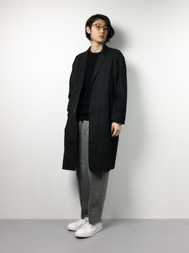 「EMODA（エモダ）のアイテム（その他アウター）」を使った、Yudai Ishiiさん（メンズ・178cm）の冬コーディネート