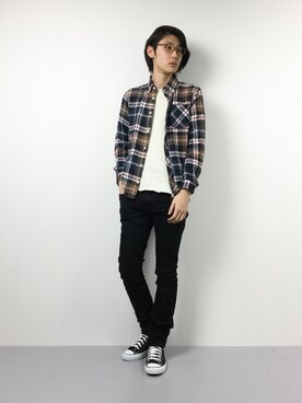「ADPOSION（アドポーション）のアイテム（トップス）」を使った、Yudai Ishiiさん（メンズ・178cm）の冬コーディネート