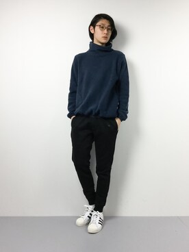 「1PIU1UGUALE3  RELAX （ウノピゥウノウグァーレトレ リラックス）のアイテム（パンツ）」を使った、Yudai Ishiiさん（メンズ・178cm）の冬コーディネート