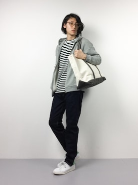 「Tomorrow Maker（トゥモローメーカー）のアイテム」を使った、Yudai Ishiiさん（メンズ・178cm）の冬コーディネート