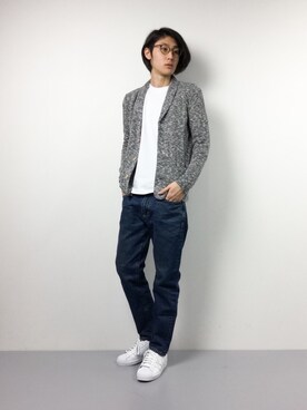 スラブ生地 ショールカラーカーディガンを使ったメンズ人気ファッションコーディネート Wear