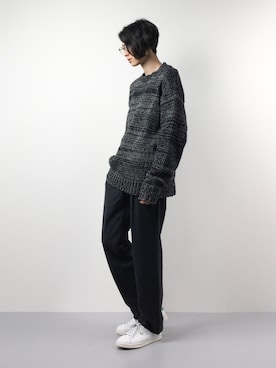 「glamb（グラム）のアイテム（トップス）」を使った、Yudai Ishiiさん（メンズ・178cm）の冬コーディネート