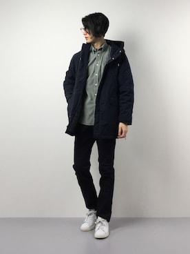 「MONKEY TIME（モンキータイム）のアイテム（ブルゾン）」を使った、Yudai Ishiiさん（メンズ・178cm）の冬コーディネート