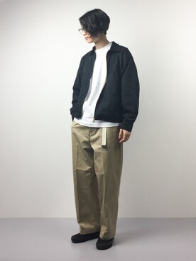 「MONKEY TIME（モンキータイム）のアイテム（ブルゾン）」を使った、Yudai Ishiiさん（メンズ・178cm）の冬コーディネート