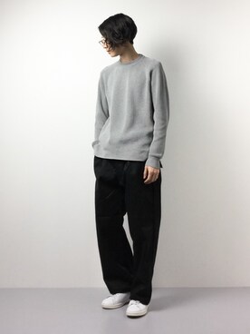 「SHIPS JET BLUE（シップスジェットブルー）のアイテム（ニット/セーター）」を使った、Yudai Ishiiさん（メンズ・178cm）の冬コーディネート