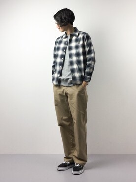 「URBAN RESEARCH DOORS MENS（アーバンリサーチ ドアーズ メンズ）のDOORS Wide Easy Trouser（その他パンツ）」を使った、Yudai Ishiiさん（メンズ・178cm）の冬コーディネート