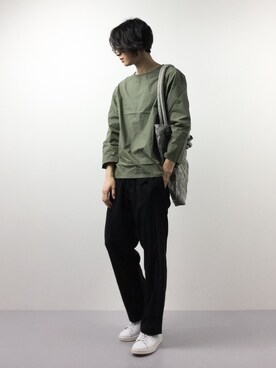 「my beautiful landlet（マイビューティフルランドレット）のアイテム（バッグ）」を使った、Yudai Ishiiさん（メンズ・178cm）の春コーディネート