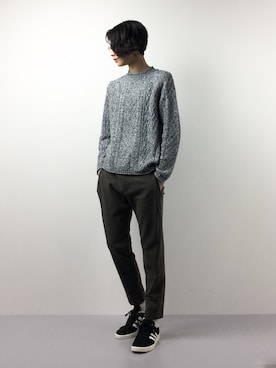 「VOAAOV（ヴォアーブ）の【VOAAOV】 tuck pants（その他パンツ）」を使った、Yudai Ishiiさん（メンズ・178cm）の春コーディネート