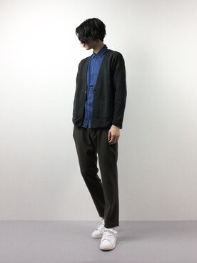 「VOAAOV（ヴォアーブ）の【VOAAOV】 tuck pants（その他パンツ）」を使った、Yudai Ishiiさん（メンズ・178cm）の春コーディネート