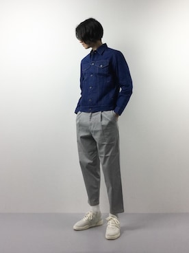 「SHIPS JET BLUE（シップスジェットブルー）のアイテム（チノパンツ）」を使った、Yudai Ishiiさん（メンズ・178cm）の春コーディネート