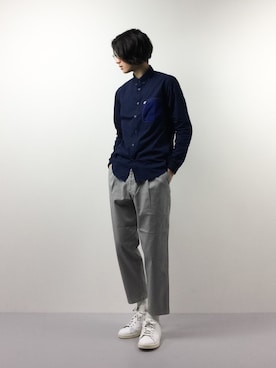 「SHIPS JET BLUE（シップスジェットブルー）のアイテム（チノパンツ）」を使った、Yudai Ishiiさん（メンズ・178cm）の春コーディネート