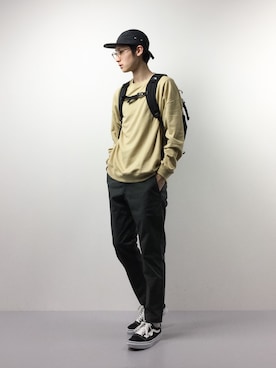 「SPINNS（スピンズ）のアイテム（スウェット）」を使った、Yudai Ishiiさん（メンズ・178cm）の春コーディネート