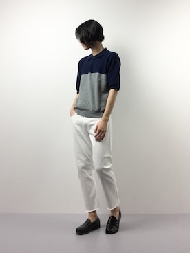 「BLISS POINT（ブリスポイント）のアイテム」を使った、Yudai Ishiiさん（メンズ・178cm）の春コーディネート