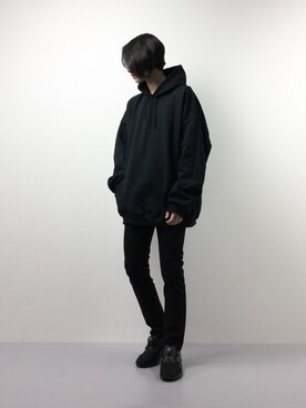 「unrelaxing（アンリラクシング）のアイテム（パーカー）」を使った、Yudai Ishiiさん（メンズ・178cm）の春コーディネート
