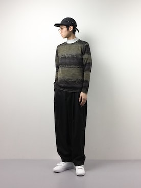「CIAOPANIC TYPY（チャオパニックティピー）のアイテム（スニーカー）」を使った、Yudai Ishiiさん（メンズ・178cm）の春コーディネート
