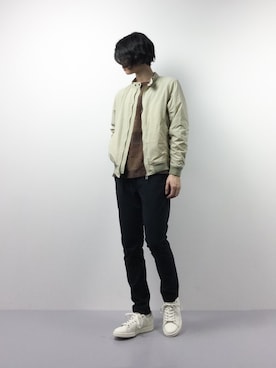「SHIPS JET BLUE（シップスジェットブルー）のアイテム（ブルゾン）」を使った、Yudai Ishiiさん（メンズ・178cm）の春コーディネート