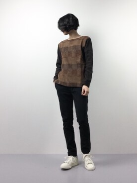 「EDIFICE（エディフィス）のアイテム（スウェット）」を使った、Yudai Ishiiさん（メンズ・178cm）の春コーディネート