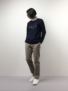 「SEVENDAYS=SUNDAY（セブンデイズサンデイ）のアイテム（シューズ）」を使った、Yudai Ishiiさん（メンズ・178cm）の春コーディネート