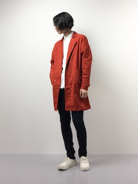 「rehacer（レアセル）のアイテム（トレンチコート）」を使った、Yudai Ishiiさん（メンズ・178cm）の春コーディネート