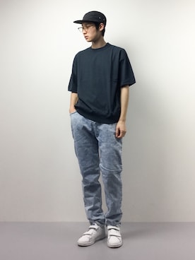 「NATAL DESIGN（ネイタルデザイン）のアイテム（デニムパンツ）」を使った、Yudai Ishiiさん（メンズ・178cm）の春コーディネート