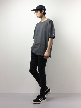 「glamb（グラム）のアイテム」を使った、Yudai Ishiiさん（メンズ・178cm）の春コーディネート