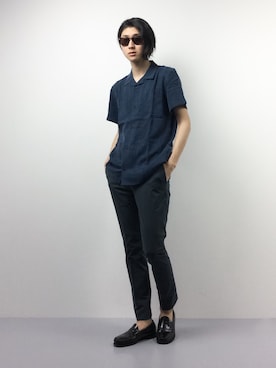 「TARF（ターフ）のアイテム」を使った、Yudai Ishiiさん（メンズ・178cm）の春コーディネート