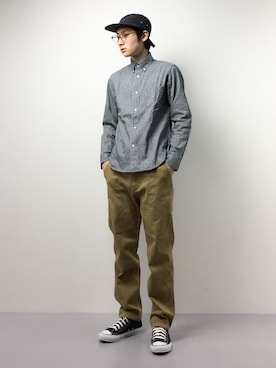 「mercibeaucoup,（メルシーボークー）のアイテム（パンツ）」を使った、Yudai Ishiiさん（メンズ・178cm）の春コーディネート
