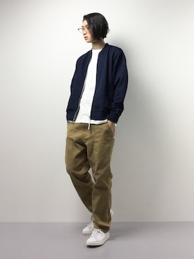 「mercibeaucoup,（メルシーボークー）のアイテム（パンツ）」を使った、Yudai Ishiiさん（メンズ・178cm）の春コーディネート