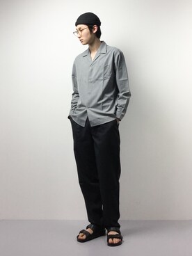 「Vincent et Mireille（バンソンエミレイユ）のアイテム（パンツ）」を使った、Yudai Ishiiさん（メンズ・178cm）の春コーディネート