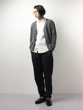 「Vincent et Mireille（バンソンエミレイユ）のアイテム（パンツ）」を使った、Yudai Ishiiさん（メンズ・178cm）の春コーディネート