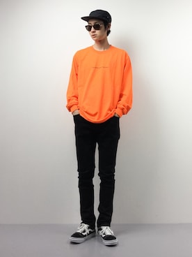 「MONKEY TIME（モンキータイム）のアイテム（Tシャツ/カットソー）」を使った、Yudai Ishiiさん（メンズ・178cm）の春コーディネート
