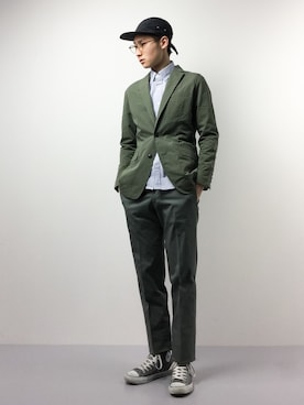 「Right-on（ライトオン）のアイテム（テーラードジャケット）」を使った、Yudai Ishiiさん（メンズ・178cm）の春コーディネート