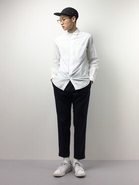 「BLACK LABEL CRESTBRIDGE（ブラックレーベル・クレストブリッジ）のアイテム（パンツ）」を使った、Yudai Ishiiさん（メンズ・178cm）の春コーディネート