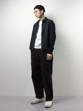 「Vincent et Mireille（バンソンエミレイユ）のアイテム（ジャケット/アウター）」を使った、Yudai Ishiiさん（メンズ・178cm）の春コーディネート